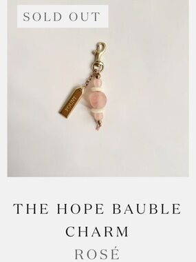 The Hope Bauble Charm in Rose